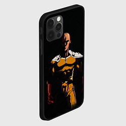 Чехол для iPhone 12 Pro Max One Punch-Man - человек-кулак, цвет: 3D-черный — фото 2