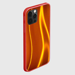 Чехол для iPhone 12 Pro Max Пламенная абстракция, цвет: 3D-красный — фото 2