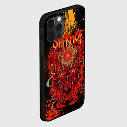 Чехол для iPhone 12 Pro Max Slipknot - red monster, цвет: 3D-черный — фото 2