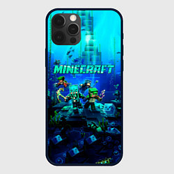 Чехол для iPhone 12 Pro Max Minecraft water, цвет: 3D-черный