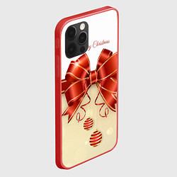 Чехол для iPhone 12 Pro Max Подарочный бант с лентой, цвет: 3D-красный — фото 2