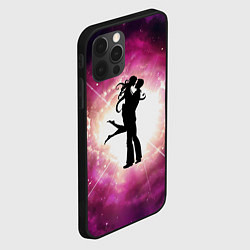 Чехол для iPhone 12 Pro Max Влюблённые - силуэт, цвет: 3D-черный — фото 2
