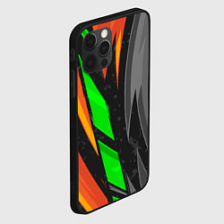 Чехол для iPhone 12 Pro Max Абстракция, цвет: 3D-черный — фото 2