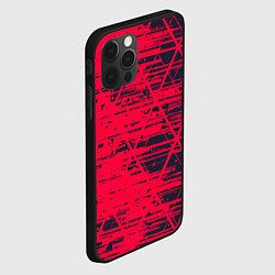 Чехол для iPhone 12 Pro Max Black & Red, цвет: 3D-черный — фото 2