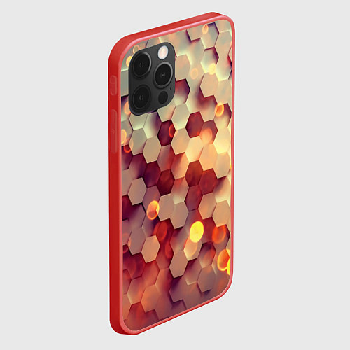 Чехол iPhone 12 Pro Max Ультра блики / 3D-Красный – фото 2