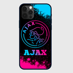 Чехол для iPhone 12 Pro Max Ajax - neon gradient, цвет: 3D-черный