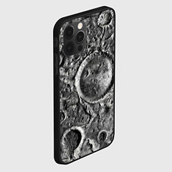 Чехол для iPhone 12 Pro Max Поверхность луны, цвет: 3D-черный — фото 2