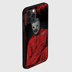 Чехол для iPhone 12 Pro Max Slipknot red & black, цвет: 3D-черный — фото 2