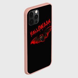 Чехол для iPhone 12 Pro Max Halloween : летучая мышь, цвет: 3D-светло-розовый — фото 2