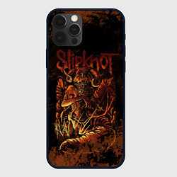 Чехол для iPhone 12 Pro Max Slipknot Dragon, цвет: 3D-черный