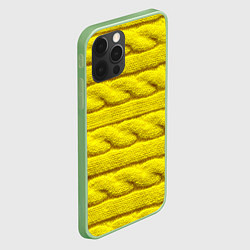 Чехол для iPhone 12 Pro Max Жёлтый свитер - Осень-Зима 2028, цвет: 3D-салатовый — фото 2