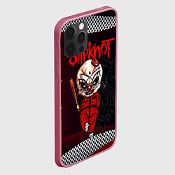 Чехол для iPhone 12 Pro Max Slipknot бита, цвет: 3D-малиновый — фото 2