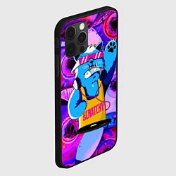 Чехол для iPhone 12 Pro Max DJ Scratchy in pink glasses, цвет: 3D-черный — фото 2