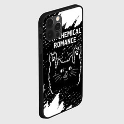 Чехол для iPhone 12 Pro Max Группа My Chemical Romance и рок кот, цвет: 3D-черный — фото 2