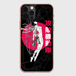 Чехол для iPhone 12 Pro Max Киберпанк - девушка киборг, цвет: 3D-светло-розовый