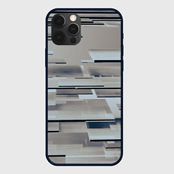 Чехол iPhone 12 Pro Max Металлические пластины в абстракции