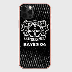 Чехол для iPhone 12 Pro Max Bayer 04 с потертостями на темном фоне, цвет: 3D-светло-розовый