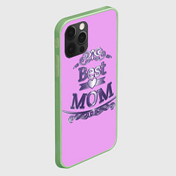 Чехол для iPhone 12 Pro Max День матери - Лучшая Мама, цвет: 3D-салатовый — фото 2