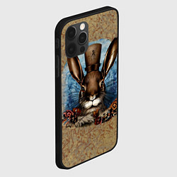 Чехол для iPhone 12 Pro Max Ретро кролик, цвет: 3D-черный — фото 2
