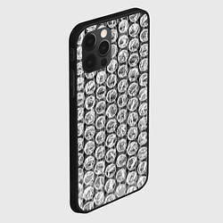 Чехол для iPhone 12 Pro Max Пупырка - текстура, цвет: 3D-черный — фото 2