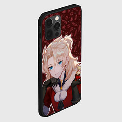 Чехол для iPhone 12 Pro Max Альбедо: Новогодний паттерн, цвет: 3D-черный — фото 2