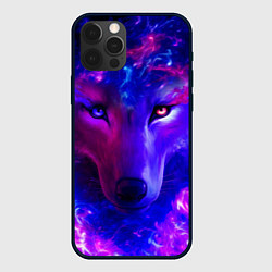 Чехол для iPhone 12 Pro Max Волшебный звездный волк, цвет: 3D-черный