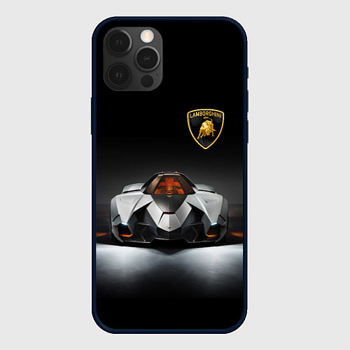 Чехол iPhone 12 Pro Max Lamborghini Egoista - Italy / 3D-Черный – фото 1