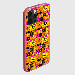 Чехол для iPhone 12 Pro Max Colored patterned ornament, цвет: 3D-малиновый — фото 2