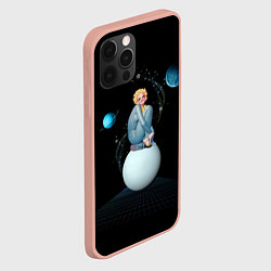 Чехол для iPhone 12 Pro Max Pinup женщина на Луне, цвет: 3D-светло-розовый — фото 2