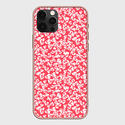 Чехол для iPhone 12 Pro Max Любовь дала трещину, цвет: 3D-светло-розовый
