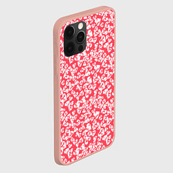 Чехол для iPhone 12 Pro Max Любовь дала трещину, цвет: 3D-светло-розовый — фото 2