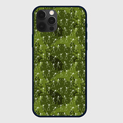 Чехол для iPhone 12 Pro Max Милитари скелеты мини, цвет: 3D-черный
