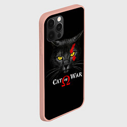 Чехол для iPhone 12 Pro Max Cat of war collab, цвет: 3D-светло-розовый — фото 2