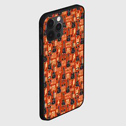 Чехол для iPhone 12 Pro Max Гитара рок музыка, цвет: 3D-черный — фото 2