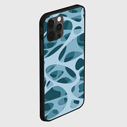 Чехол для iPhone 12 Pro Max Снежные лабиринты, цвет: 3D-черный — фото 2