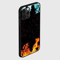 Чехол для iPhone 12 Pro Max Два костра, цвет: 3D-черный — фото 2