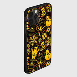 Чехол для iPhone 12 Pro Max New Year toys, цвет: 3D-черный — фото 2