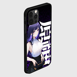 Чехол для iPhone 12 Pro Max Геншин импакт: Райдэн в современности, цвет: 3D-черный — фото 2