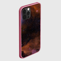 Чехол для iPhone 12 Pro Max Космос и множество звёзды, цвет: 3D-малиновый — фото 2