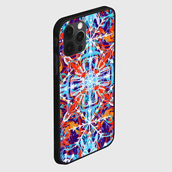 Чехол для iPhone 12 Pro Max Яркий зимний разноцветный, цвет: 3D-черный — фото 2