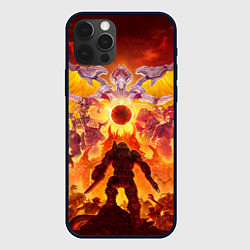 Чехол для iPhone 12 Pro Max Doom в аду, цвет: 3D-черный