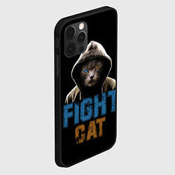 Чехол для iPhone 12 Pro Max Бойцовский клуб : бойцовский кот, цвет: 3D-черный — фото 2