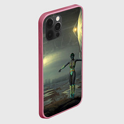Чехол для iPhone 12 Pro Max Эльфийка в пустошах, цвет: 3D-малиновый — фото 2