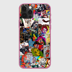 Чехол для iPhone 12 Pro Max Art Trash, цвет: 3D-малиновый