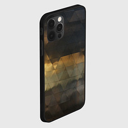 Чехол для iPhone 12 Pro Max Природное отражение в стеклянной абстракции, цвет: 3D-черный — фото 2