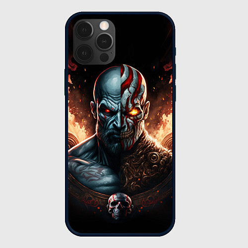Чехол iPhone 12 Pro Max God of War life and dead / 3D-Черный – фото 1