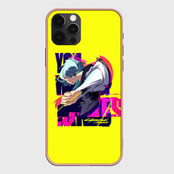 Чехол для iPhone 12 Pro Max Киберпанк Бегущие по краю - Люси, цвет: 3D-светло-розовый