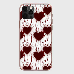 Чехол для iPhone 12 Pro Max Паттерн разбитое сердце, цвет: 3D-светло-розовый