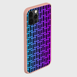Чехол для iPhone 12 Pro Max Неоновая клетка, цвет: 3D-светло-розовый — фото 2