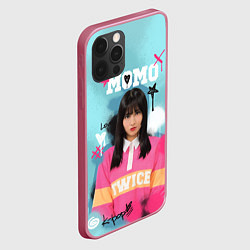 Чехол для iPhone 12 Pro Max K - pop Momo, цвет: 3D-малиновый — фото 2